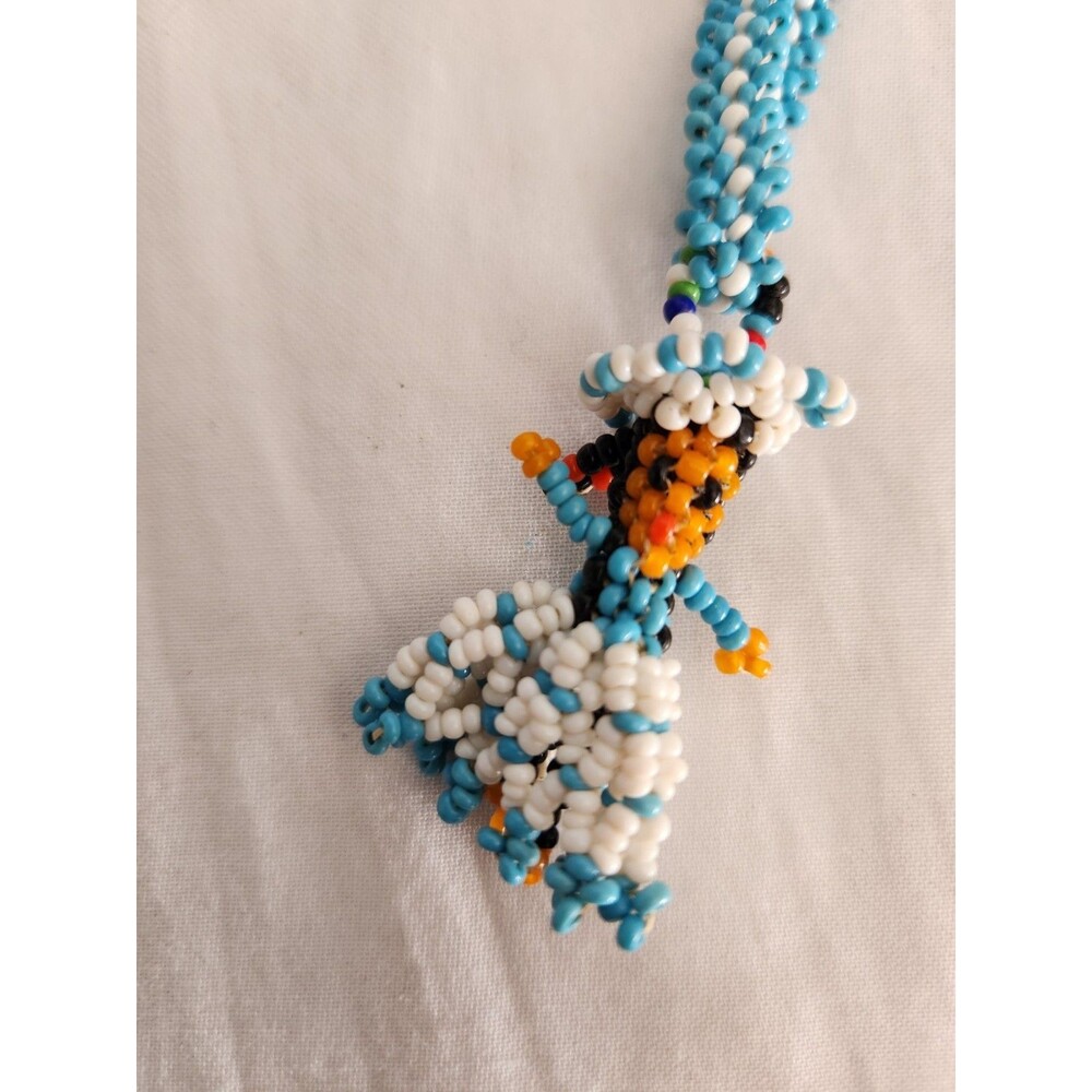 Necklace 22" Vintage Seed Bead Native American Indian Handmade Necklace